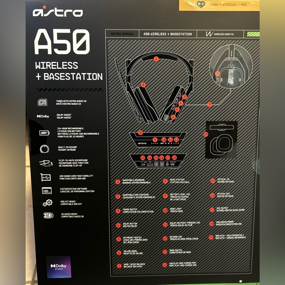 A50 WireLess Xbox Headset - Picture 2 of 2